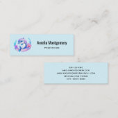 かわいいイルカの海の生き物 スキニー名刺 (正面/裏面)