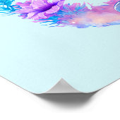 かわいいイルカの海の生き物 ポスター (角)