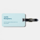 かわいいイルカの海の生き物 ラゲッジタグ (裏面横)