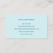 かわいいイルカの海の生き物 名刺 (裏面)