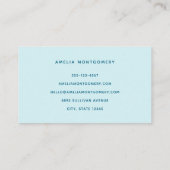 かわいいイルカの海の生き物 名刺 (裏面)