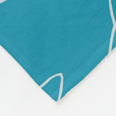 かわいいイルカの漫画のパターンのグラフィック背景 フリースブランケット (角)