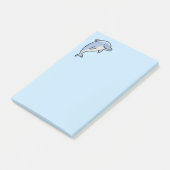 かわいいイルカの笑顔 ポストイット (アングル)