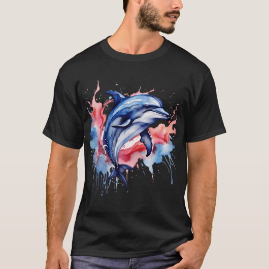 かわいいイルカ好き Tシャツ (正面)