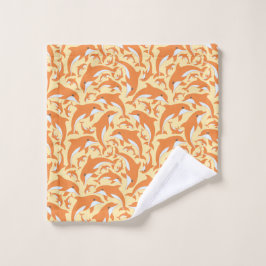 かわいいイルカ ウォッシュタオル