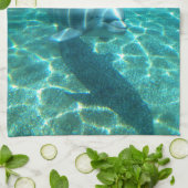 かわいいイルカ キッチンタオル (折り畳み)