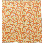 かわいいイルカ シャワーカーテン (正面)