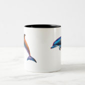 かわいいイルカ ツートーンマグカップ (中央)