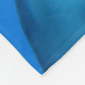 かわいいイルカ、バブルガムバブル、名前&メッセージ フリースブランケット (角)