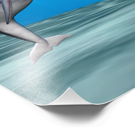 かわいいイルカ フォトプリント            (角)