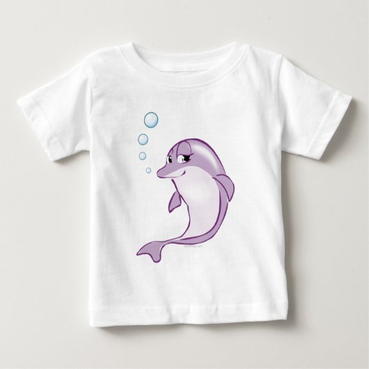 かわいいイルカ ベビーTシャツ (正面)