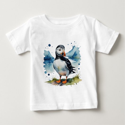 かわいいイルカ ベビーTシャツ (正面)