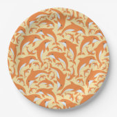 かわいいイルカ ペーパープレート (正面)