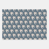 かわいいイルカ ラッピングペーパーシート (正面3)