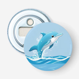 🐬 かわいいイルカ 海の青 遊び心あふれるデザイン 栓抜き