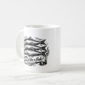 かわいいイワシの名言 コーヒーマグカップ (正面左)