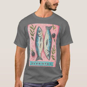 かわいいイワシ Tシャツ