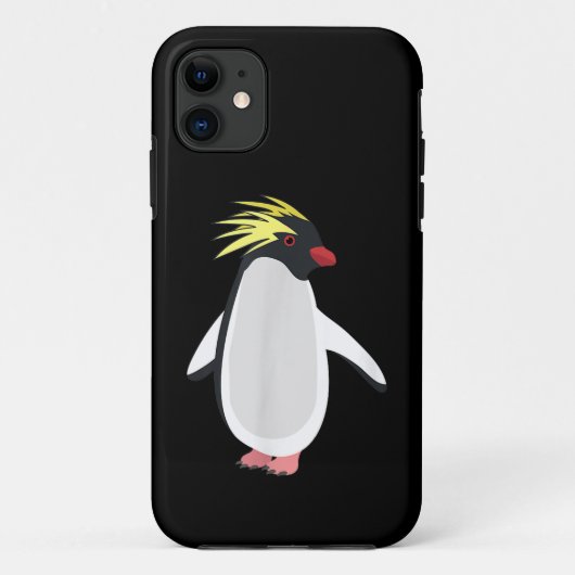 かわいいイワトビペンギン おもしろい南極の動物 Case-Mate iPhoneケース (裏面)