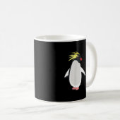 かわいいイワトビペンギン 面白い南極の動物 コーヒーマグカップ (正面右)