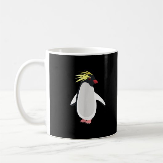 かわいいイワトビペンギン 面白い南極の動物 コーヒーマグカップ (左)