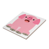 かわいいインク漫画の豚のタイル タイル (側面)