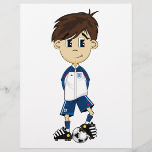 かわいいイングランド サッカー少年 フライヤー