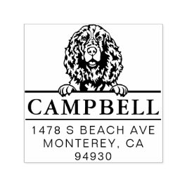 かわいいイングリッシュスリンガースパニエル犬カスタムドッグアドレス セルフインキングスタンプ