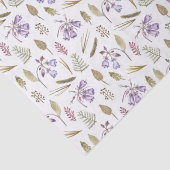 かわいいイングリッシュパープルバイオレットフラワーガーデンギフト 薄葉紙 (詳細)