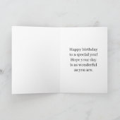 かわいいイングリッシュブルドッグの子犬の誕生日 カード (内部)