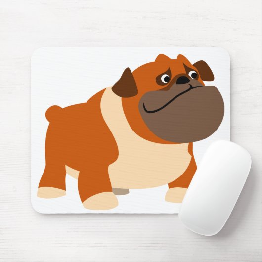 かわいいイングリッシュブルドッグベビー服 マウスパッド (マウス)