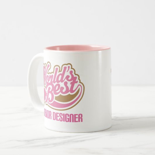 かわいいインテリア・デザイナー ツートーンマグカップ (正面左)