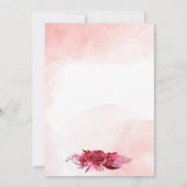 かわいいインディアン結婚式招待状テンプレート セーブザデート (裏面)