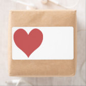 かわいいインディアン赤いハート ラベル (インサイチュ)