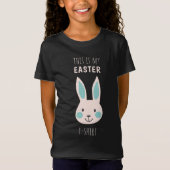 かわいいイースターうさぎキッズTシャツ Tシャツ (正面)