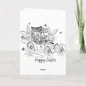 かわいいイースターぬりえカード（カラー版） カード (裏面)