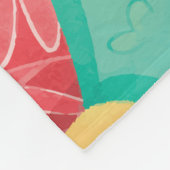 かわいいイースターのウサギの水彩画|のフリースブランケット フリースブランケット (角)