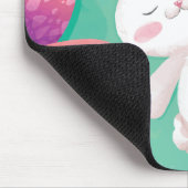 かわいいイースターのウサギの水彩画|のマウスパッド マウスパッド (コーナー)