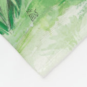 かわいいイースターのウサギ フリースブランケット (角)