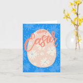 かわいいイースターのグリーティングカード 花とe カード (黄色い花)