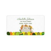 かわいいイースターの差出人ラベル