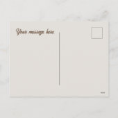 かわいいイースターの水の色イースターバニー追加メッセージ シーズンポストカード (裏面)