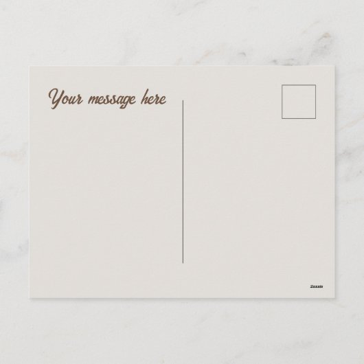 かわいいイースターの水の色イースターバニー追加メッセージ シーズンポストカード (裏面)