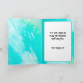 かわいいイースターの水の色ダックリングファジーイエローダッキー(アヒルちゃん) シーズンカード (内部)