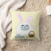 かわいいイースターイェティ クッション (ブランケット)