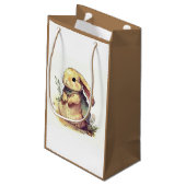 かわいいイースターウサギ スモールペーパーバッグ (裏面アングル)