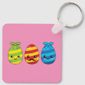 かわいいイースターエッグとリボン キーホルダー (裏面)