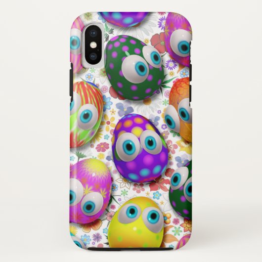 かわいいイースターエッグのキャラクター Case-Mate iPhoneケース (裏面)