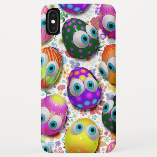 かわいいイースターエッグのキャラクター Case-Mate iPhoneケース (裏面)