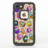 かわいいイースターエッグのキャラクター LifeProof iPhoneケース (裏面)