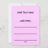 かわいいイースターエッグの漫画の招待状 シーズンカード (裏面)